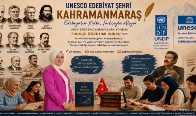 UNESCO EDEBİYAT ŞEHRİ'NİN MİRASI,TÜRKÇE ÖĞRENEN KURSİYERLERLE YAŞIYOR