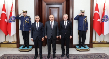 Vali Ünlüer ve Başkan Görgel’den Emniyet ve AFAD’a Ziyaret