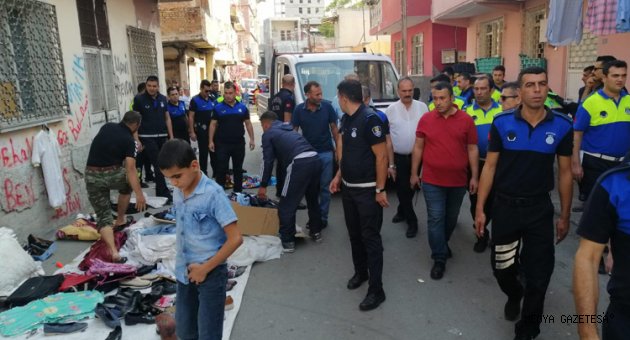 Adana'da seyyar satıcılara operasyon