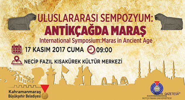 ‘ANTİKÇAĞDA MARAŞ’ SEMPOZYUMU PROGRAMI