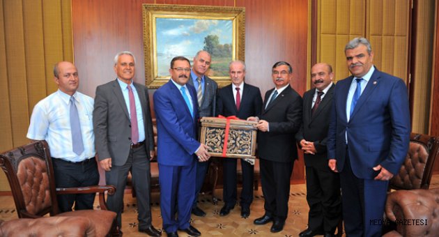 Başkan Aydın, TBMM Başkanı Yılmaz’ı Ziyaret Etti