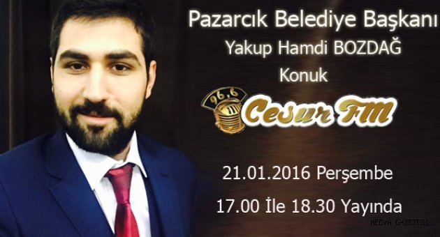 Başkan Bozdağ Cesur FM'in Davetlisi