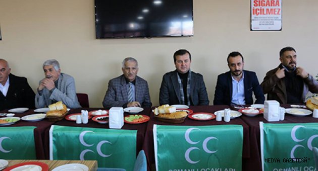 BAŞKAN BOZDAĞ; OSMANLI OCAKLARI İLE KAHVALTIDA BİR ARAYA GELDİ
