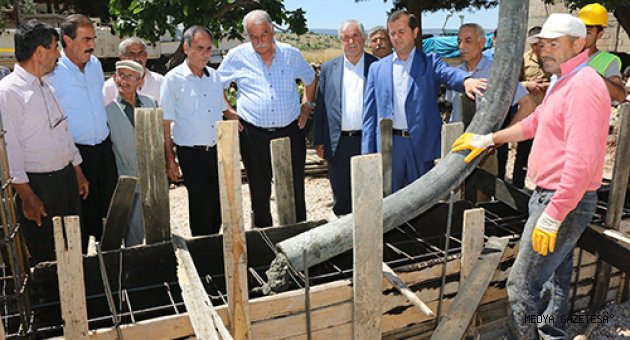 BAŞKAN BOZDAĞ, YENİ TAZİYE EVİNİN TEMELİNİ ATTI