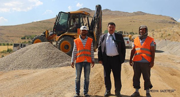 Başkan Çeleğen; Belan Karayolunda Çalışmaları İnceledi.