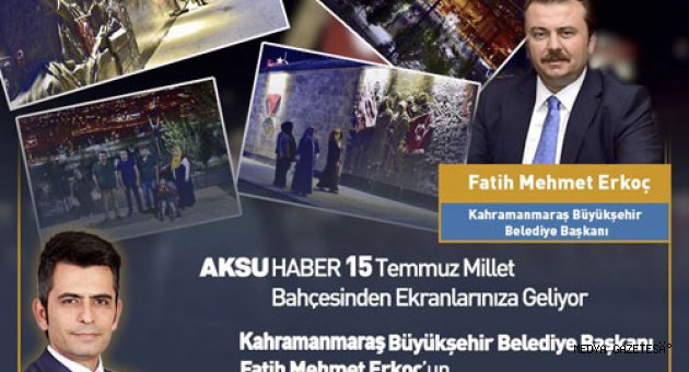 BAŞKAN ERKOÇ AKSU TV’DE CANLI YAYIN KONUĞU