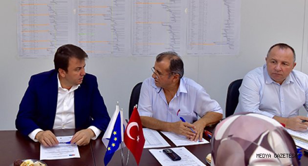 BAŞKAN ERKOÇ ATIKSU İNŞAATINDA İNCELEMELERDE BULUNDU