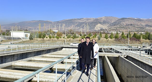 BAŞKAN ERKOÇ AYVALI ARITMA TESİSİNİ İNCELEDİ