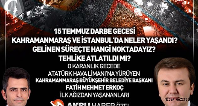 BAŞKAN ERKOÇ BU AKŞAM CANLI YAYINDA