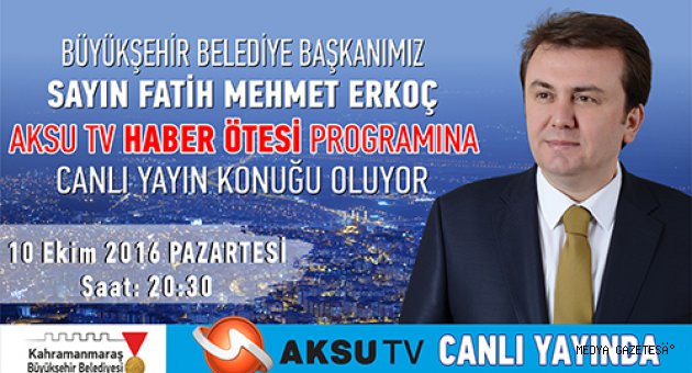 BAŞKAN ERKOÇ HABER ÖTESİ’NE KONUK OLUYOR