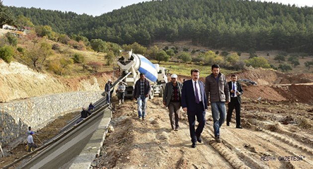 BAŞKAN ERKOÇ KUŞAKLAMA KANALINI İNCELEDİ