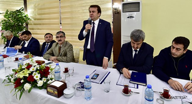 BAŞKAN ERKOÇ MUHTARLARLA BİRARAYA GELDİ