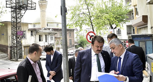 BAŞKAN ERKOÇ SARAYALTI’NDA İNCELEMELERDE BULUNDU