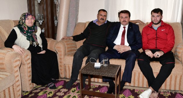 BAŞKAN ERKOÇ’TAN AFRİN GAZİLERİNE ZİYARET