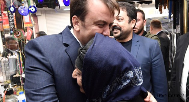 BAŞKAN ERKOÇ’TAN ELBİSTAN ESNAFLARINI ZİYARET
