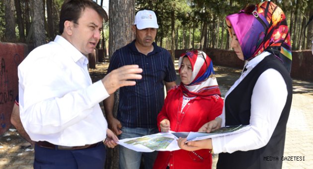 BAŞKAN ERKOÇ’TAN REKREASYON ALANINDA İNCELEME