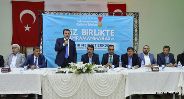 BAŞKAN ERKOÇ TÜRKOĞLU’NDA MUHTARLARI DİNLEDİ