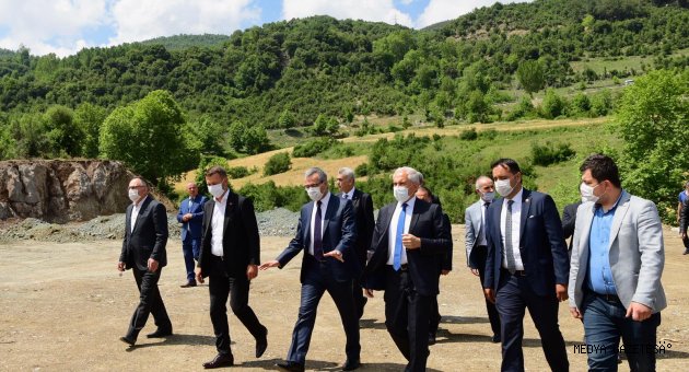 Başkan Güngör Andırın'da yatırım alanlarını gezdi