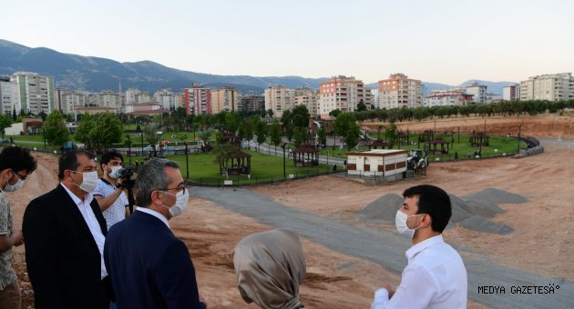 Başkan Güngör’den Aliya İzzetbegoviç Millet Bahçesi’nde inceleme