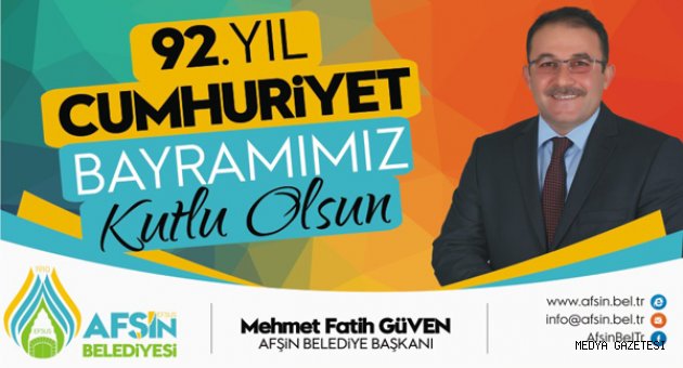 BAŞKAN GÜVEN’DEN 29 EKİM CUMHURİYET BAYRAMI MESAJI…