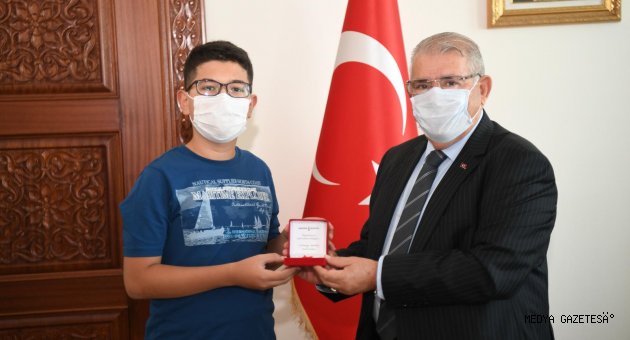Başkan Mahçiçek, LGS Birincisini Ağırladı
