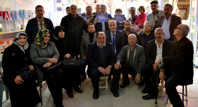 BAŞKAN OKAY, ŞEYH ADİL VE MENDERES MAHALLESİ SAKİNLERİYLE BİR ARAYA GELDİ