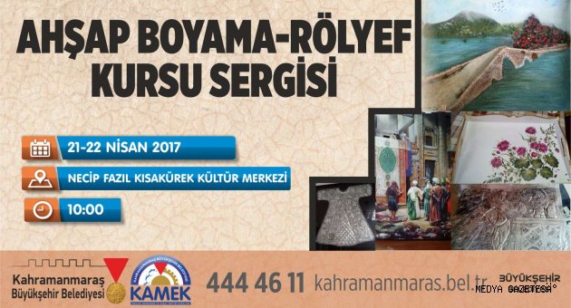 BÜYÜKŞEHİR’DEN AHŞAP BOYAMA SERGİSİ