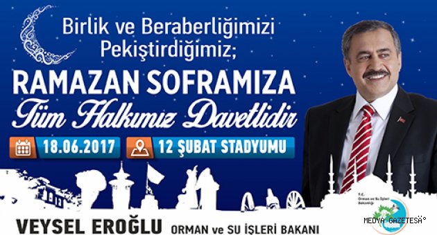 BÜYÜKŞEHİR’DEN DEV İFTAR PROGRAMI