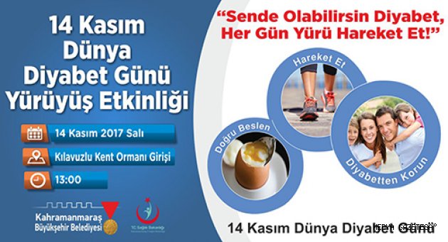 BÜYÜKŞEHİR’DEN DİYABET YÜRÜYÜŞÜ