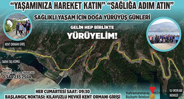 BÜYÜKŞEHİR’DEN DOĞA YÜRÜYÜŞÜNE DAVET: GELİN HEP BİRLİKTE YÜRÜYELİM