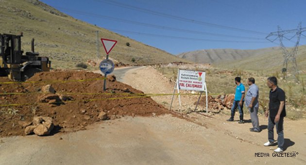BÜYÜKŞEHİR’DEN ELBİSTAN’DA YOL GENİŞLETME ÇALIŞMASI