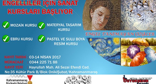 BÜYÜKŞEHİR’DEN ENGELLİLERE SANAT KURSU