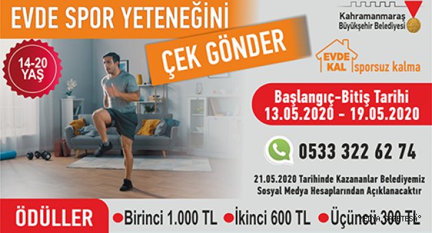 Büyükşehir’den “Evde Kal Sporsuz Kalma” yarışması