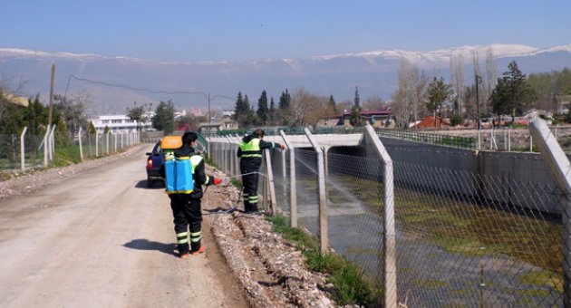 BÜYÜKŞEHİR’DEN İLAÇLAMA ÇALIŞMALARI