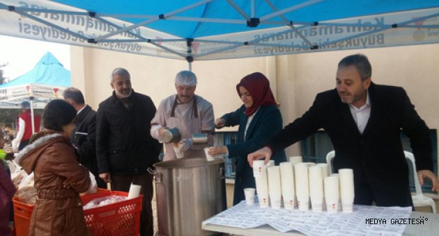 BÜYÜKŞEHİR’DEN ÖĞRENCİLERE ÇORBA VE TATLI İKRAMI