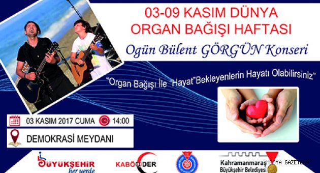 BÜYÜKŞEHİR’DEN ORGAN BAĞIŞI KONSERİ