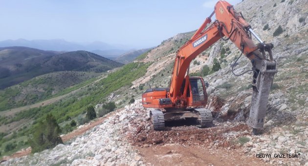 Büyükşehir yayla yolu yapımına başladı