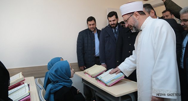 Diyanet İşleri Başkanı Erbaş, Kahramanmaraş'ta Kuran kursu açtı