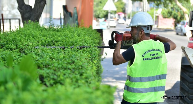 DULKADİROĞLU’NDA PARK VE BAHÇE BAKIMLARI YAPILIYOR