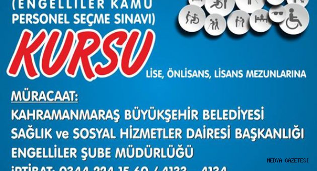 ENGELLİLERE KPSS KURSU