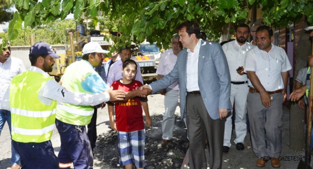 ERKENEZ MAHALLESİNDE ASFALT ÇALIŞMASI