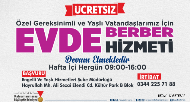 Evde Berber Hizmeti yeniden başladı
