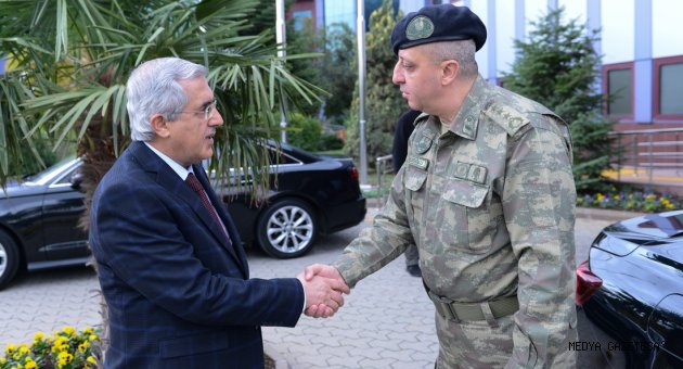 Garnizon Komutanı Tnk. Alb. Emin Mehmet Terzioğlu, Rektör Can’ı Ziyaret Etti