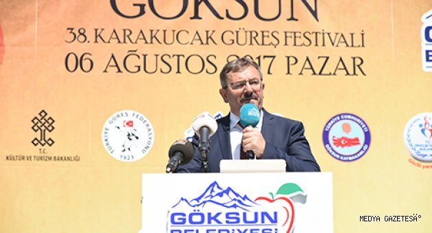 GÖKSUN KARAKUCAK GÜREŞ FESTİVALİNE REKOR KATILIM