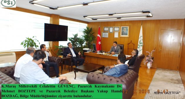 Güvenç DSİ ve Orman Bölge Müdürlerini ziyaret etti.