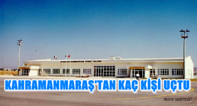 HAZİRAN AYINDA KAHRAMANMARAŞ HAVALİMANI’NDA 23.129 YOLCUYA HİZMET VERİLDİ…
