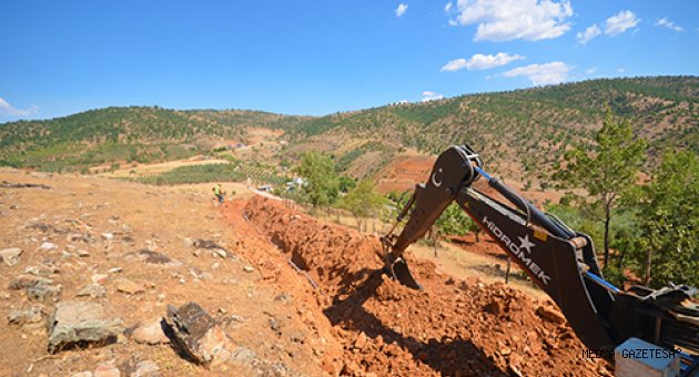 HOPURLU MAHALLESİNDE İÇME SUYU ÇALIŞMALARI SÜRÜYOR