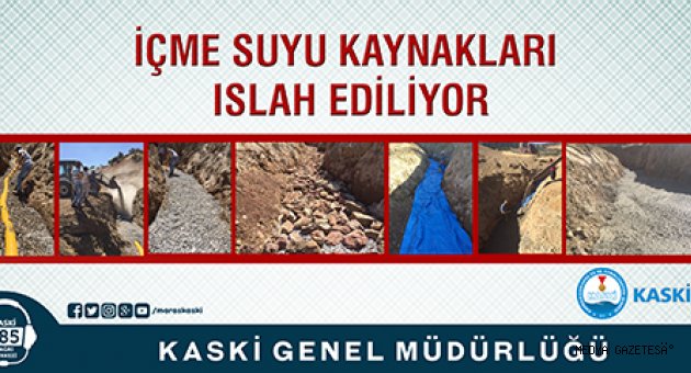 İÇME SUYU KAYNAKLARI ISLAH EDİLİYOR