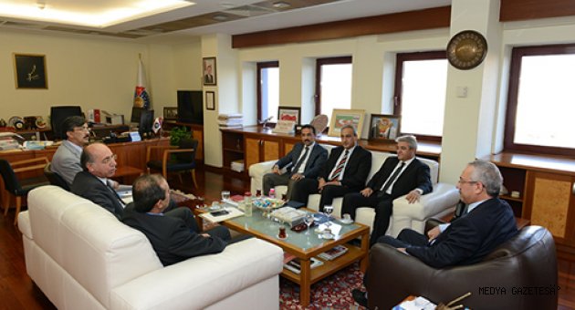 İl İstihdam ve Mesleki Eğitim Yürütme Kurulu Üyeleri, Rektör Deveci’yi Ziyaret Etti