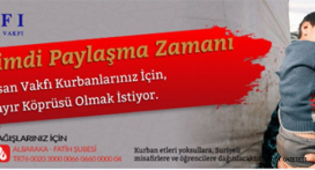 İNSAN VAKFI’NDAN ÖĞRENCİYE KURBAN